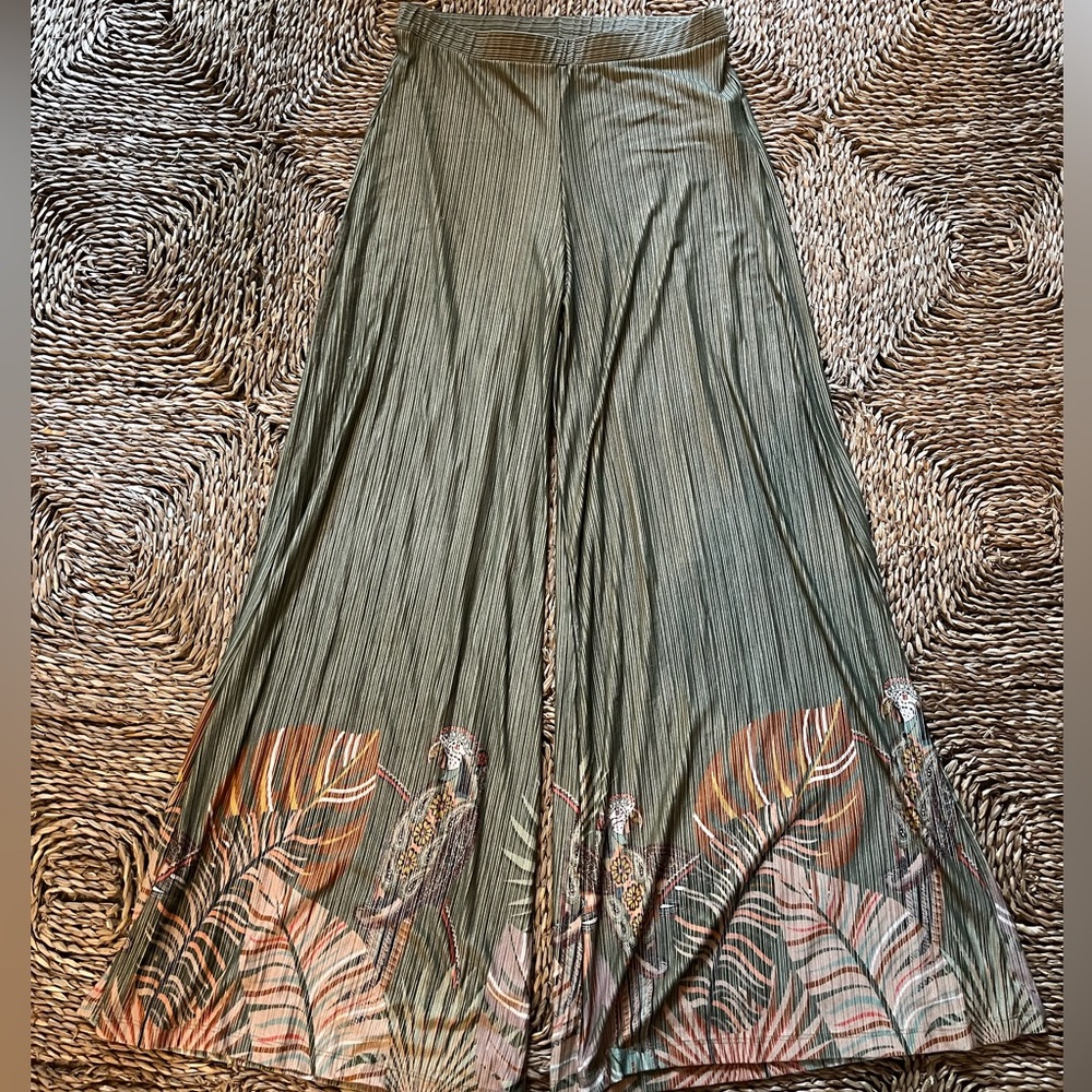 Farm Rio Anthropologie Guadalupe Wide Leg Pants, Gently Used, Like New